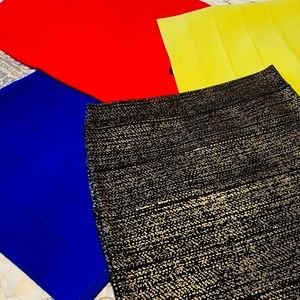 4 BCBG 17 inch mini skirts